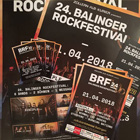 Flyer, Plakate und Co zum 24. Balinger Rockfestival